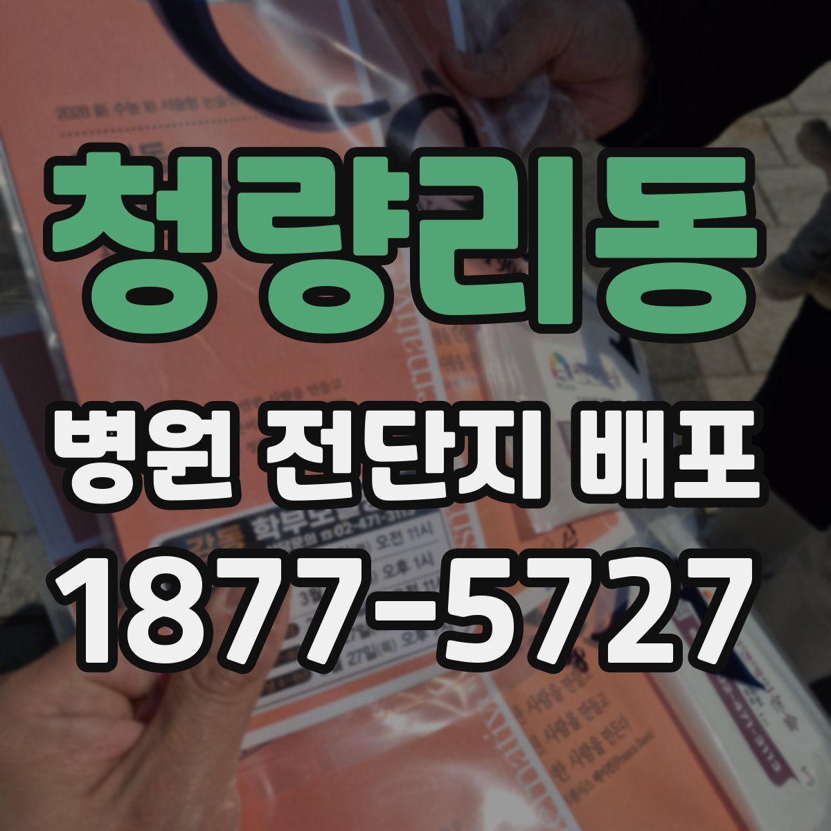청량리동 병원 전단지 배포