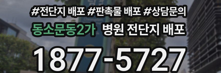 동소문동2가 병원 전단지 배포
