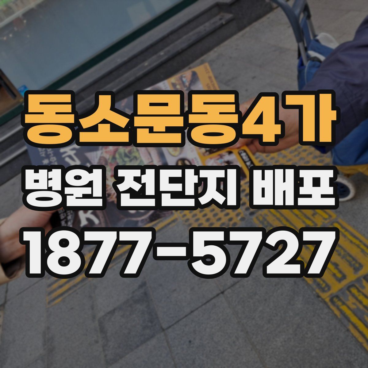 동소문동4가 병원 전단지 배포