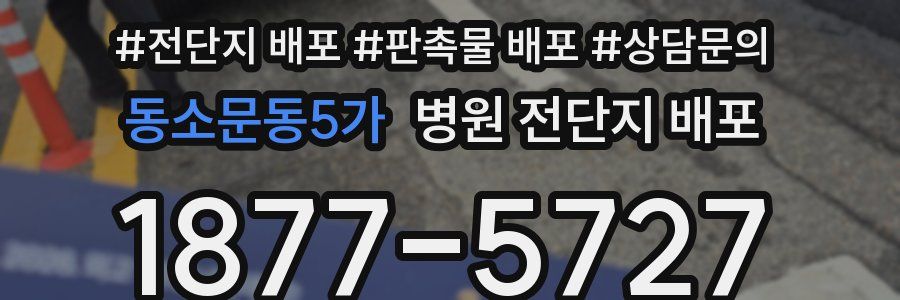 동소문동5가 병원 전단지 배포