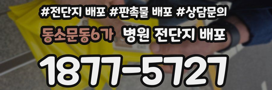 동소문동6가 병원 전단지 배포