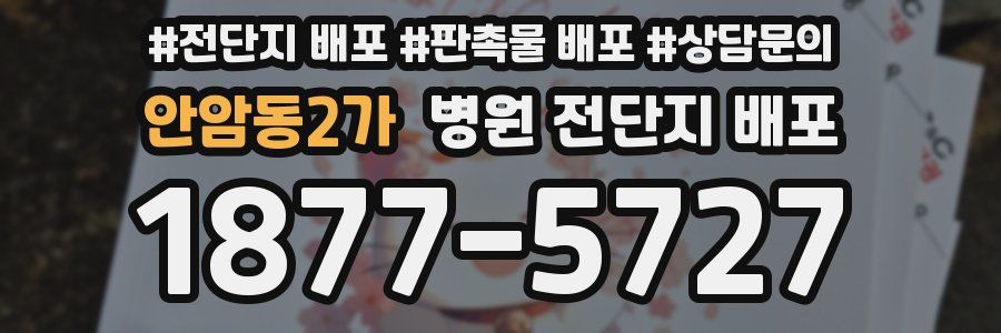 안암동2가 병원 전단지 배포