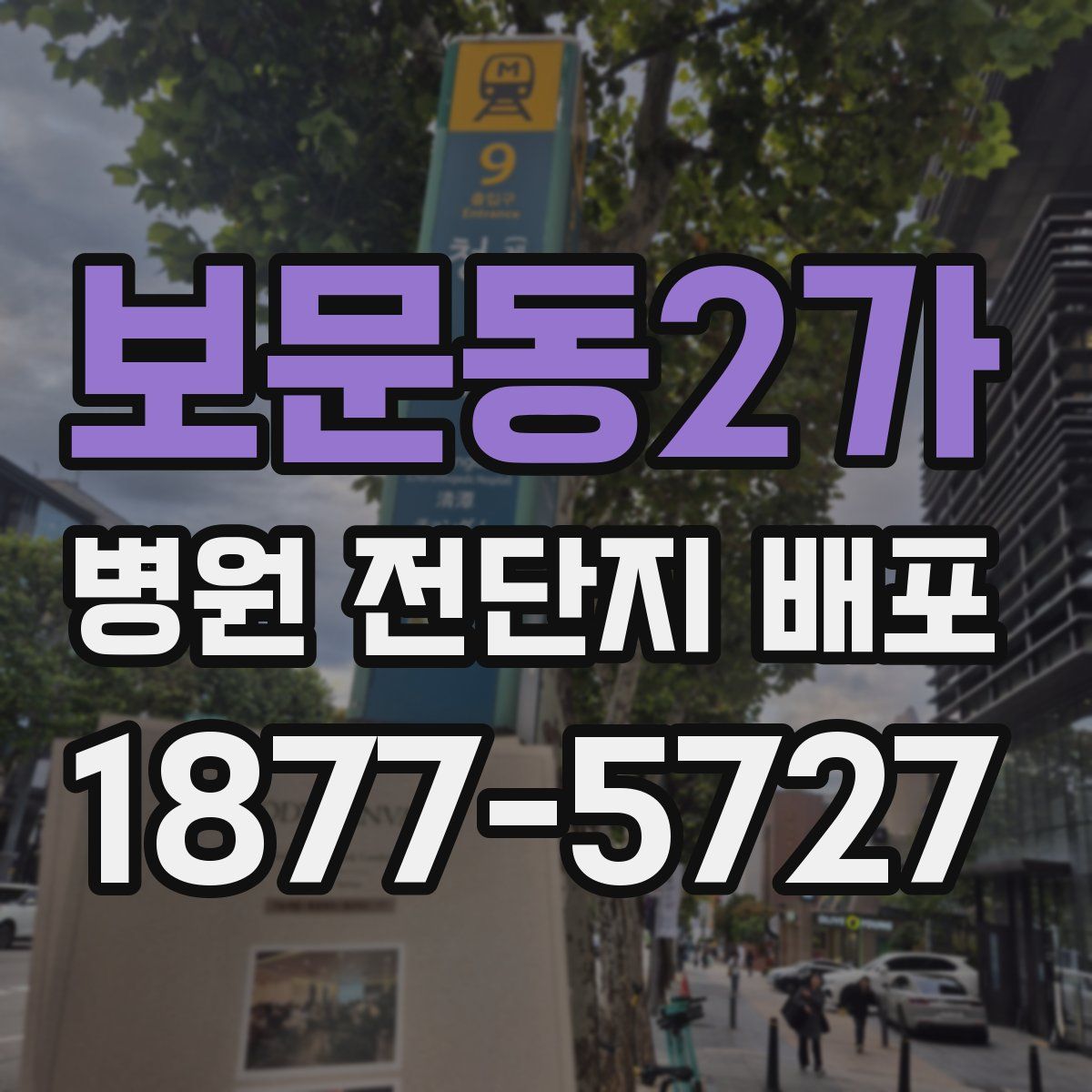 보문동2가 병원 전단지 배포