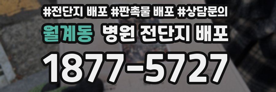 월계동 병원 전단지 배포