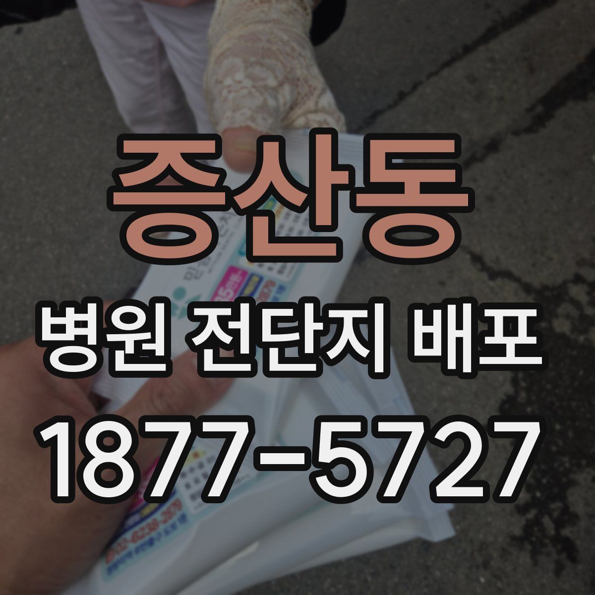 증산동 병원 전단지 배포