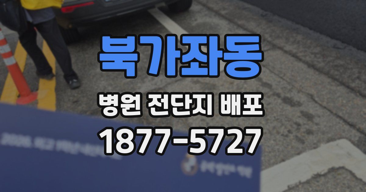 북가좌동 병원 전단지 배포