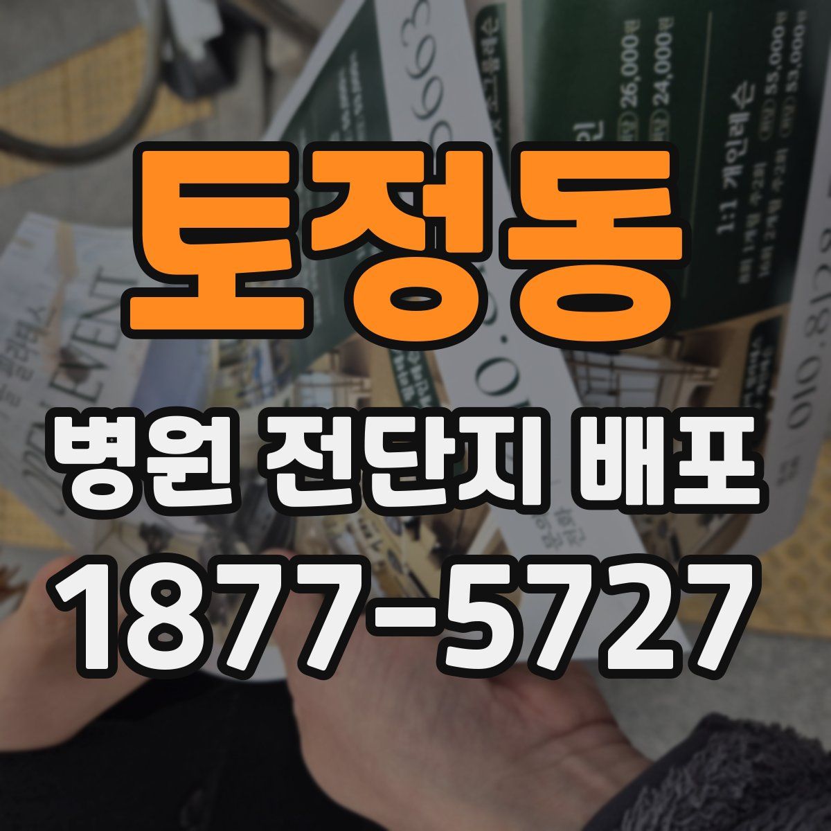 토정동 병원 전단지 배포