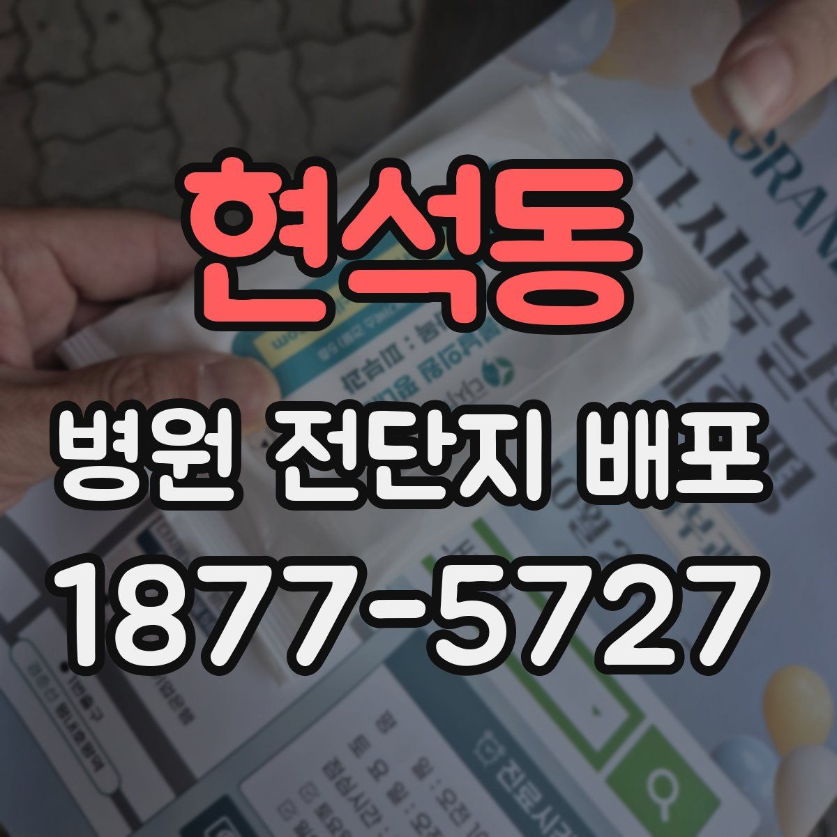현석동 병원 전단지 배포