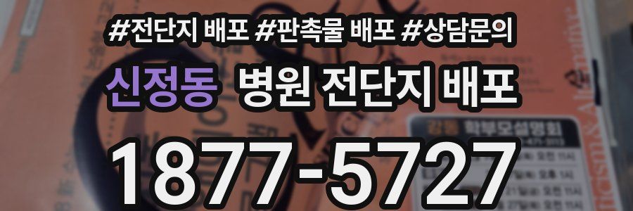 신정동 병원 전단지 배포