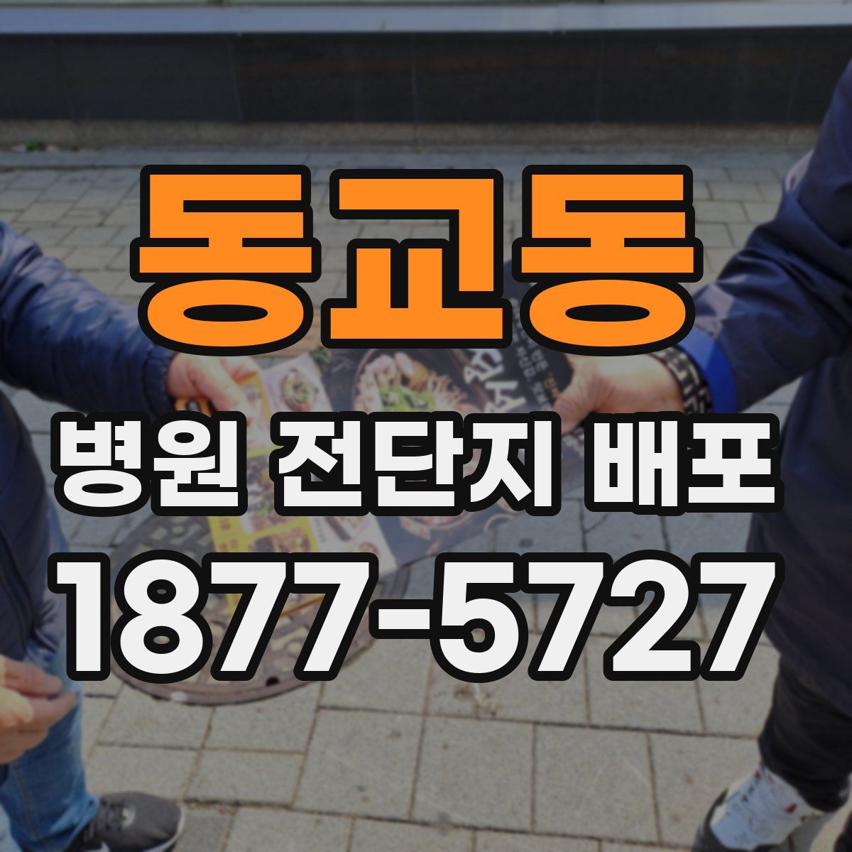 동교동 병원 전단지 배포