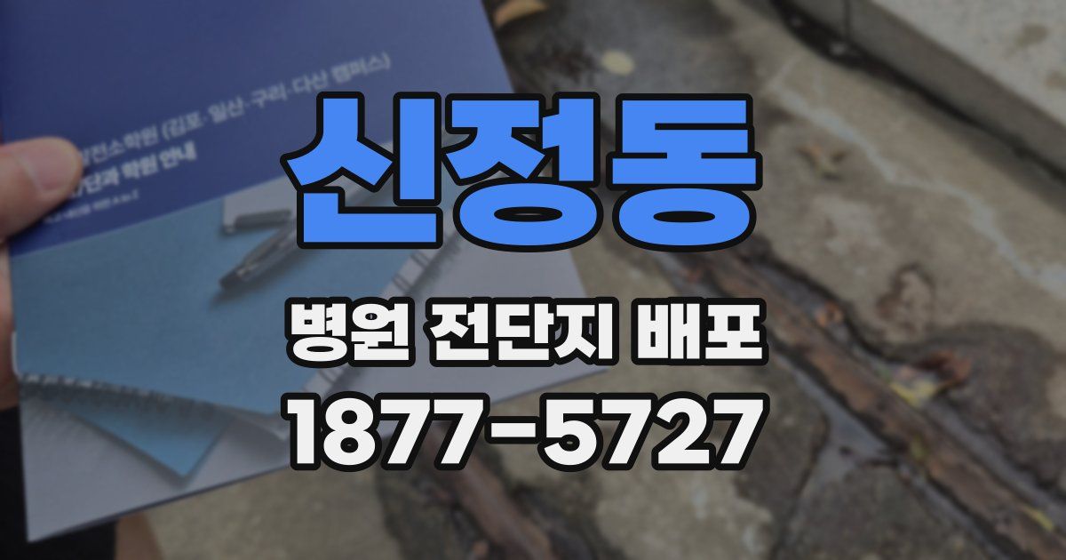 신정동 병원 전단지 배포