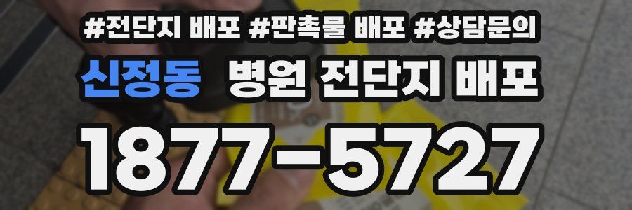 신정동 병원 전단지 배포