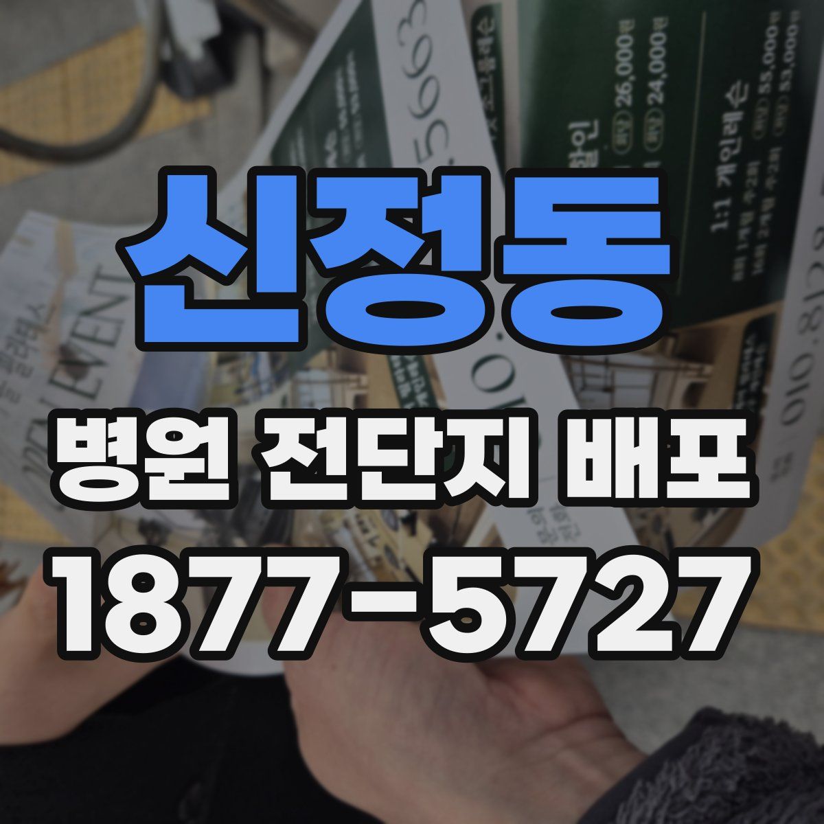 신정동 병원 전단지 배포