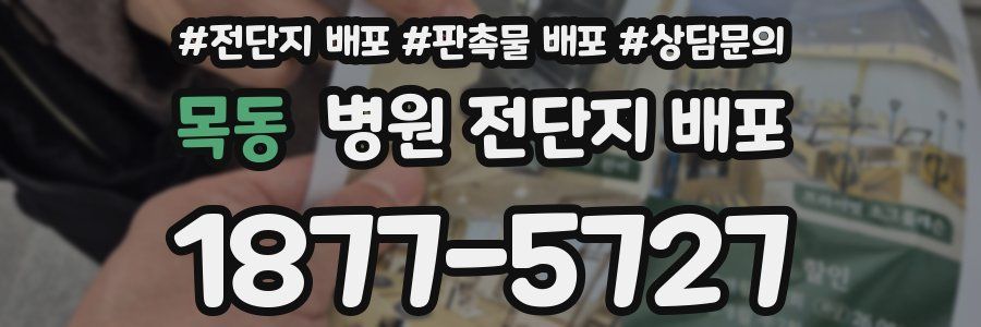 목동 병원 전단지 배포