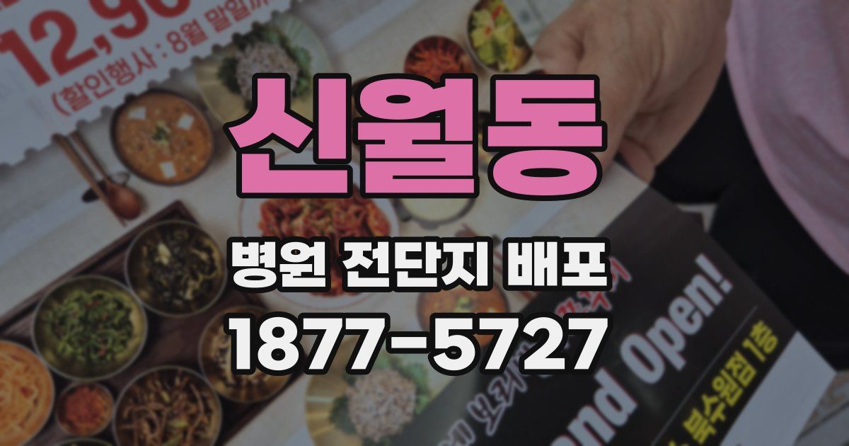 신월동 병원 전단지 배포