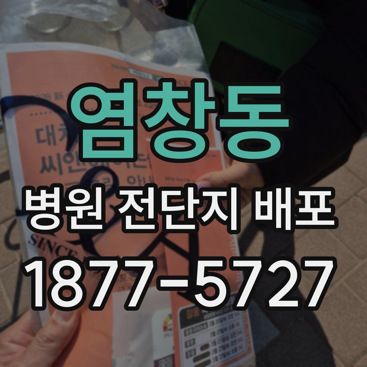 염창동 병원 전단지 배포