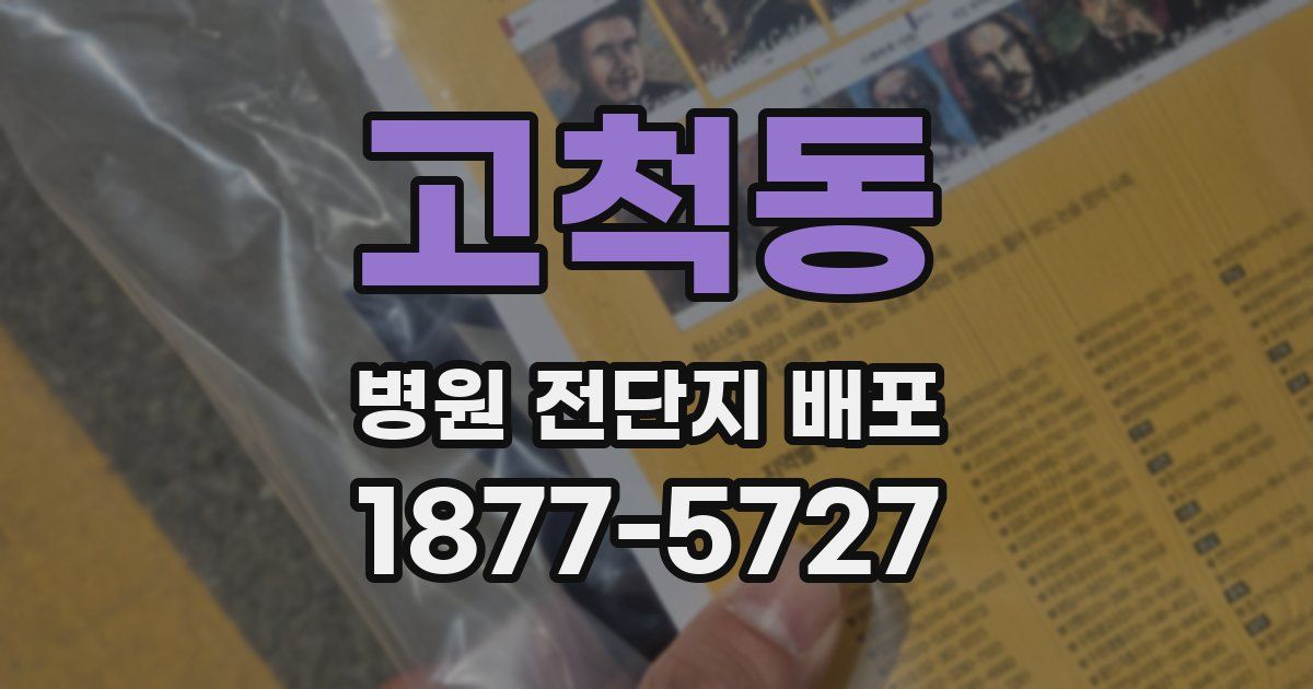 고척동 병원 전단지 배포