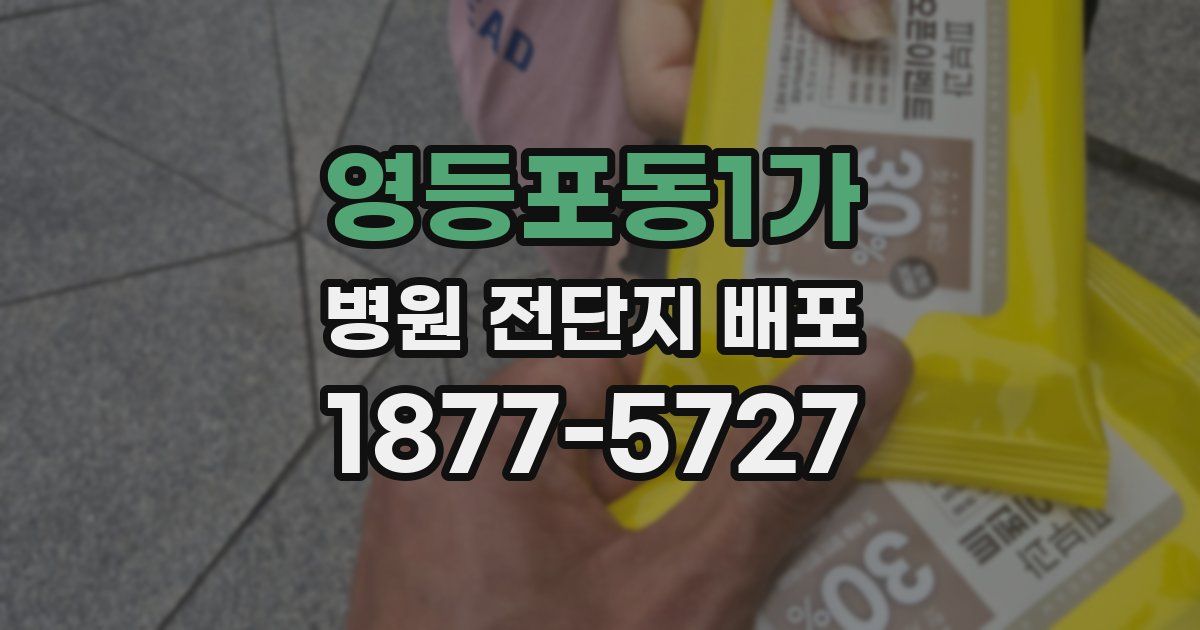 영등포동1가 병원 전단지 배포