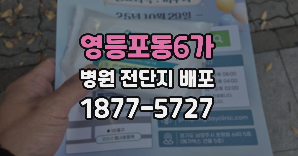 영등포동6가 병원 전단지 배포
