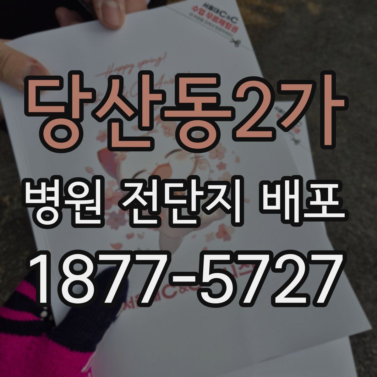 당산동2가 병원 전단지 배포