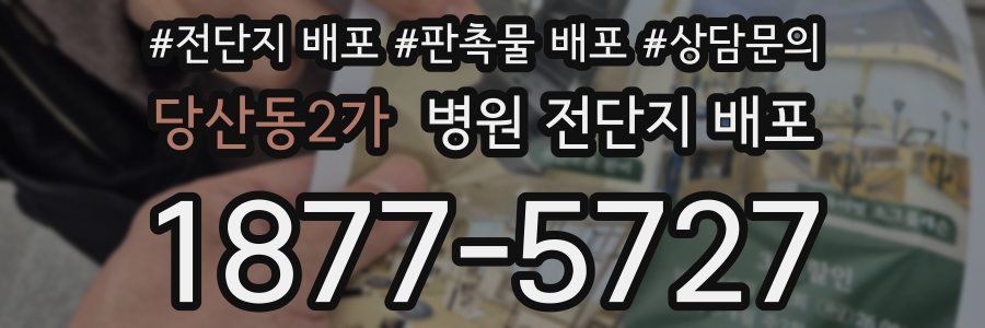 당산동2가 병원 전단지 배포