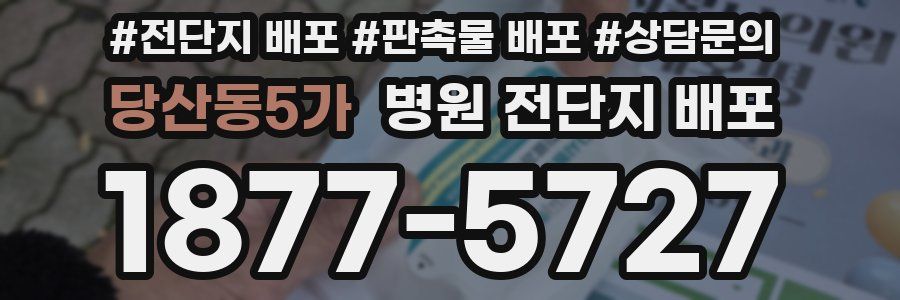 당산동5가 병원 전단지 배포