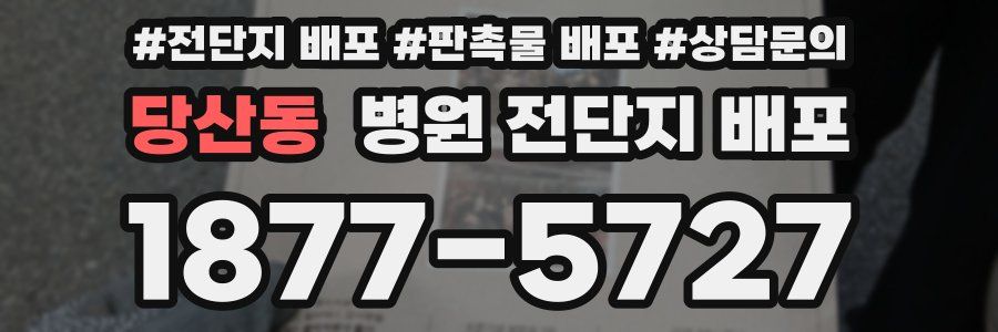 당산동 병원 전단지 배포