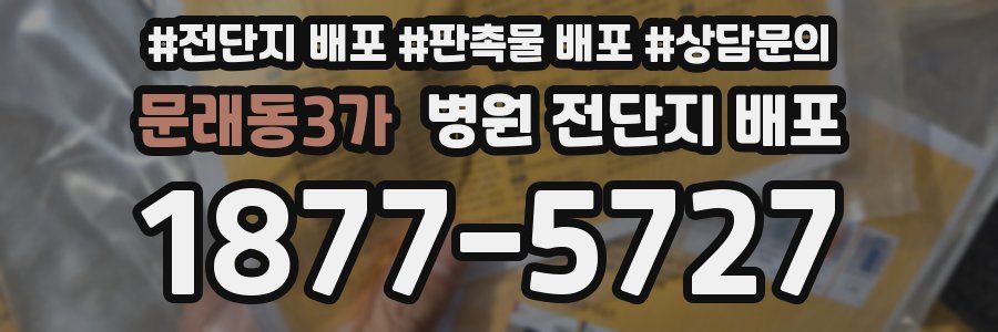 문래동3가 병원 전단지 배포