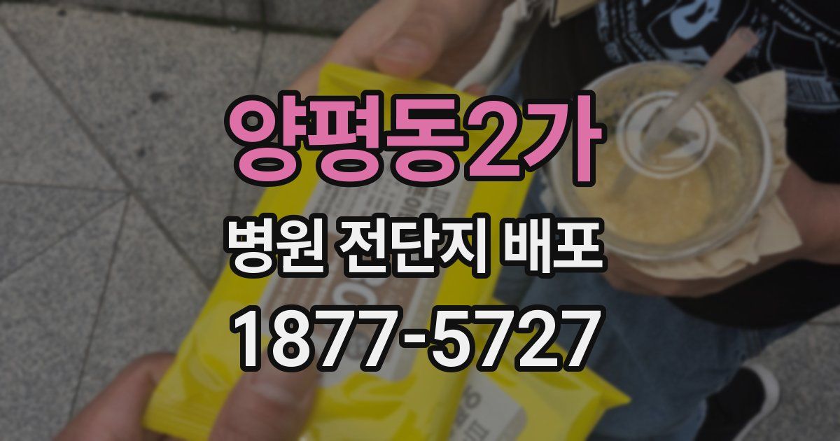 양평동2가 병원 전단지 배포