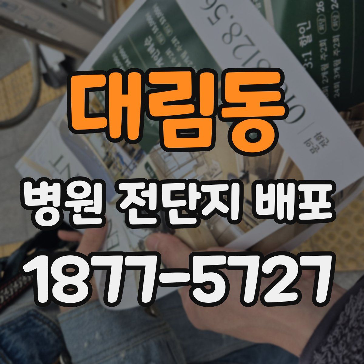 대림동 병원 전단지 배포