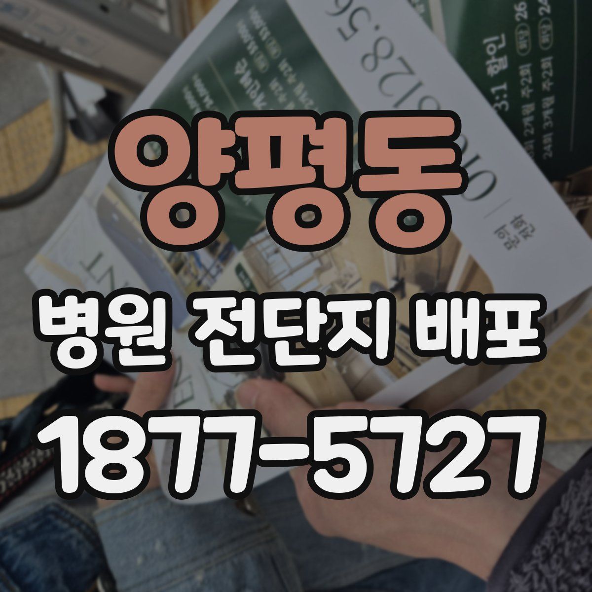 양평동 병원 전단지 배포