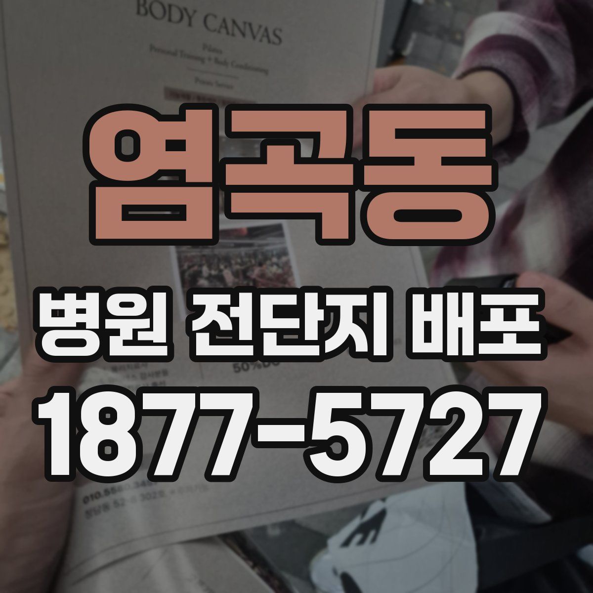 염곡동 병원 전단지 배포