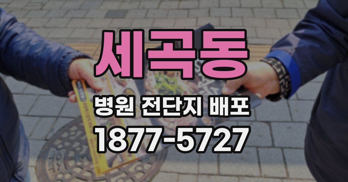 세곡동 병원 전단지 배포