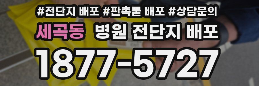 세곡동 병원 전단지 배포