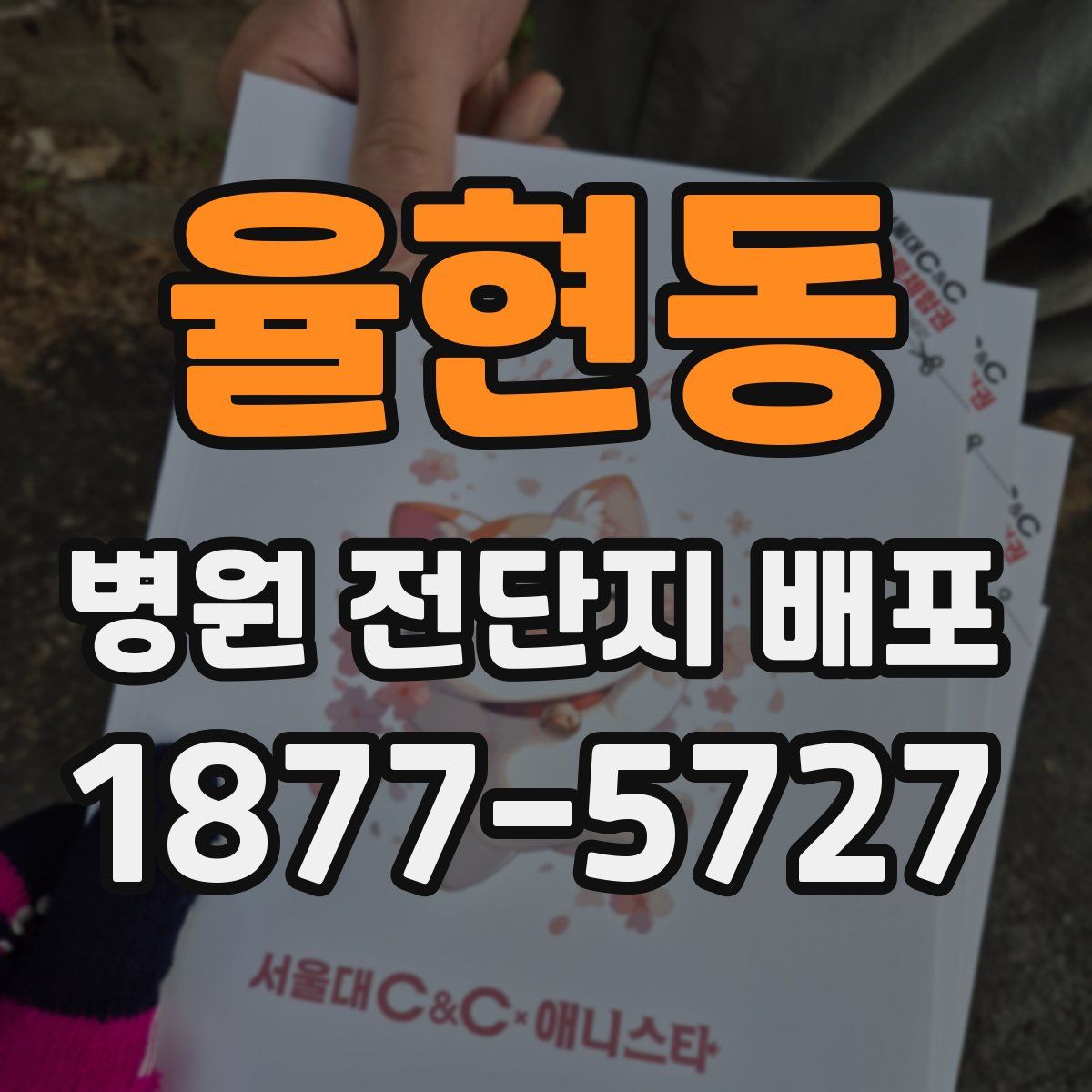 율현동 병원 전단지 배포