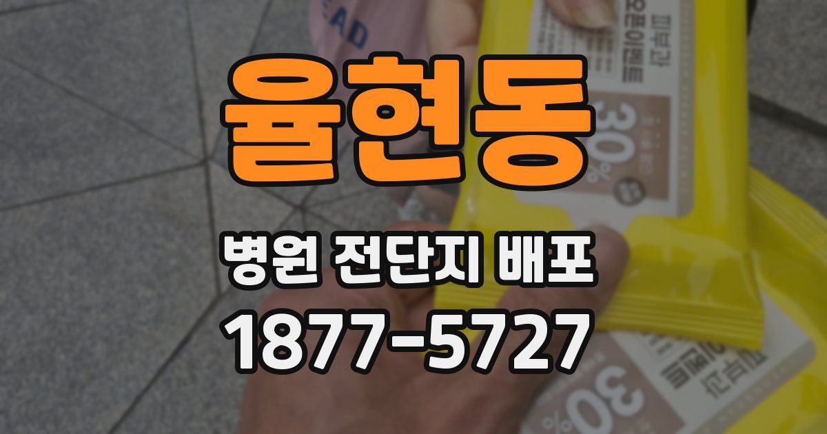 율현동 병원 전단지 배포