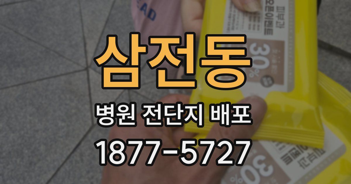 삼전동 병원 전단지 배포
