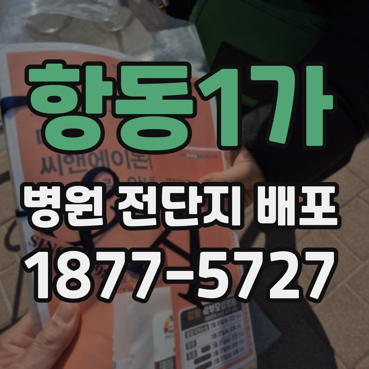 항동1가 병원 전단지 배포