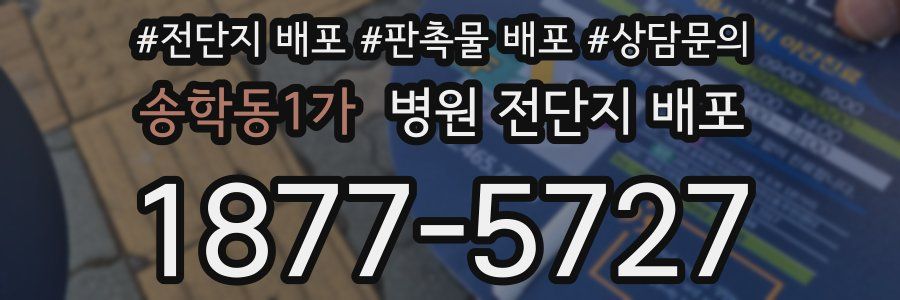 송학동1가 병원 전단지 배포
