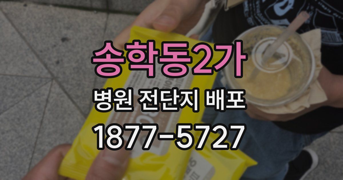송학동2가 병원 전단지 배포
