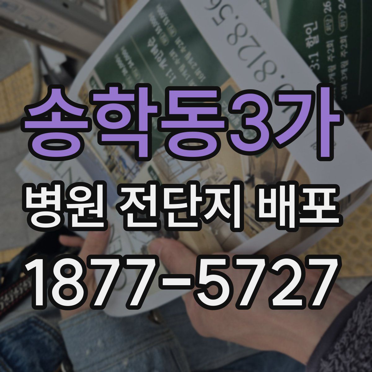 송학동3가 병원 전단지 배포