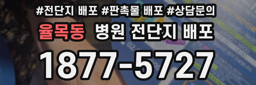 율목동 병원 전단지 배포