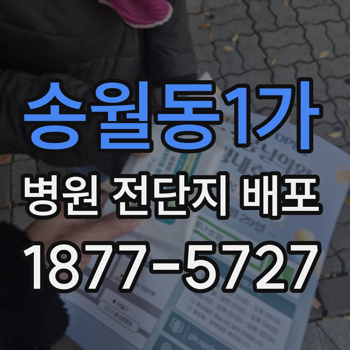 송월동1가 병원 전단지 배포