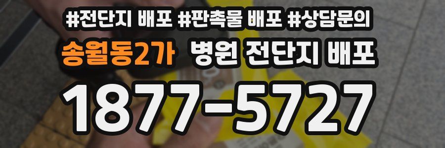 송월동2가 병원 전단지 배포