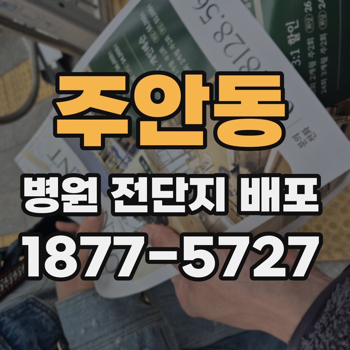 주안동 병원 전단지 배포