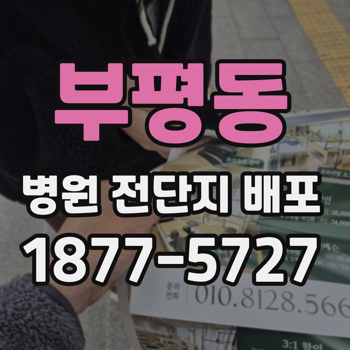 부평동 병원 전단지 배포