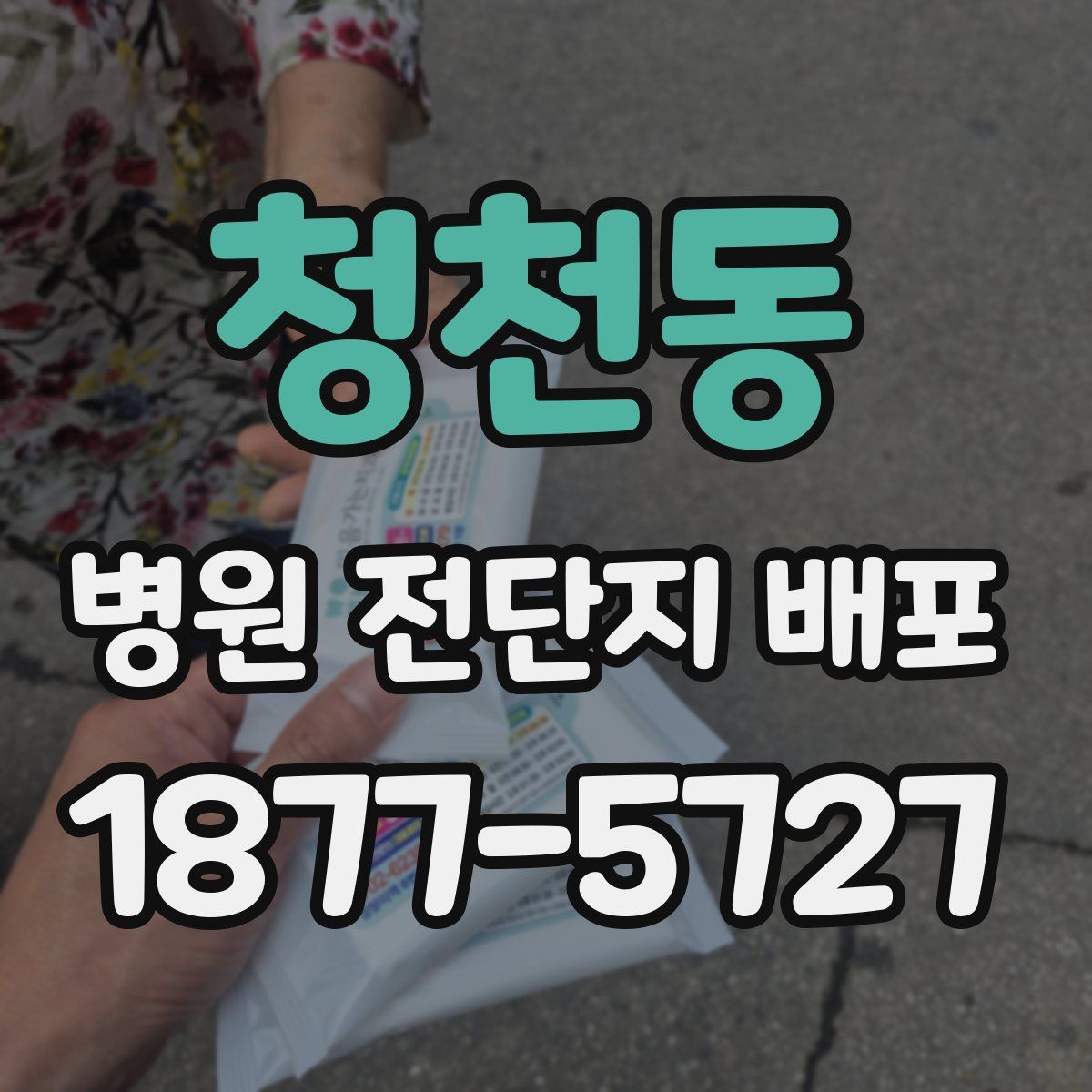 청천동 병원 전단지 배포