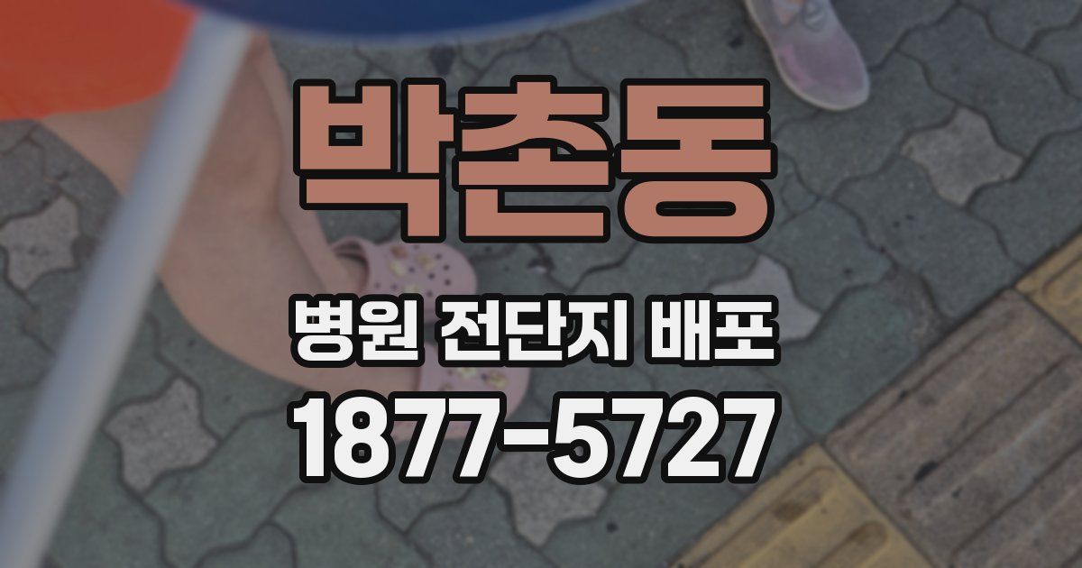 박촌동 병원 전단지 배포