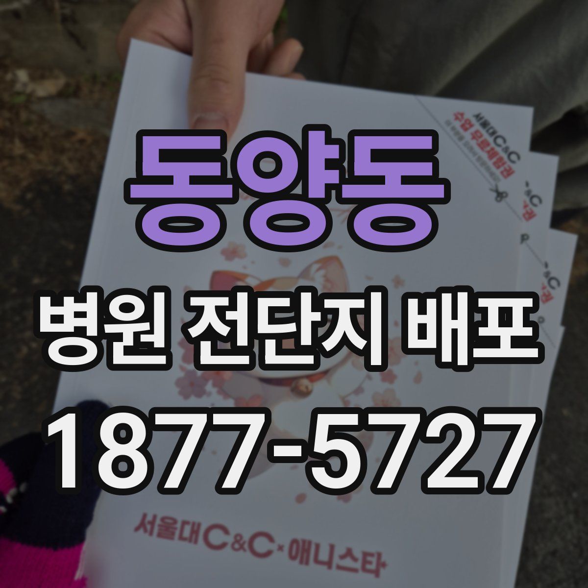 동양동 병원 전단지 배포