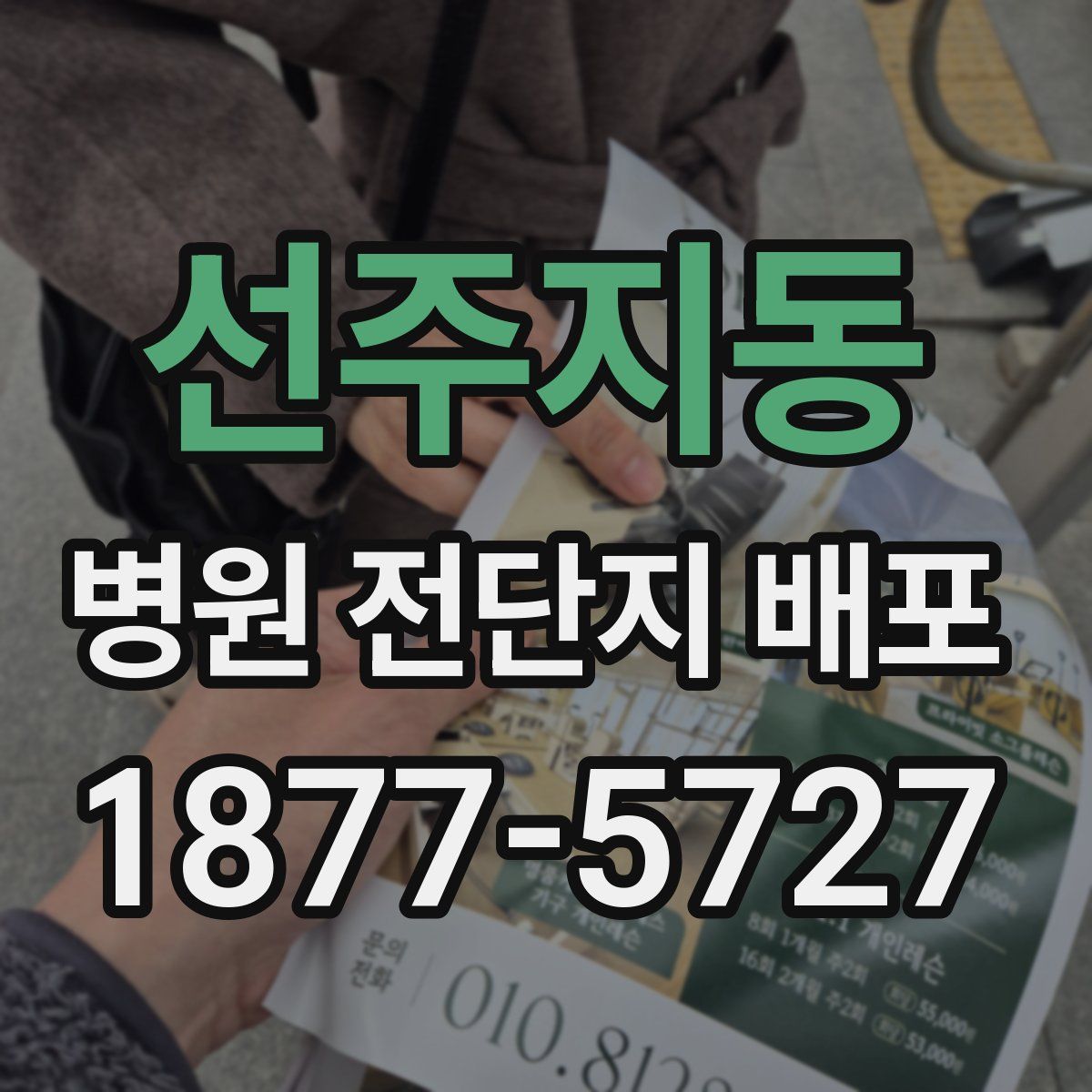 선주지동 병원 전단지 배포